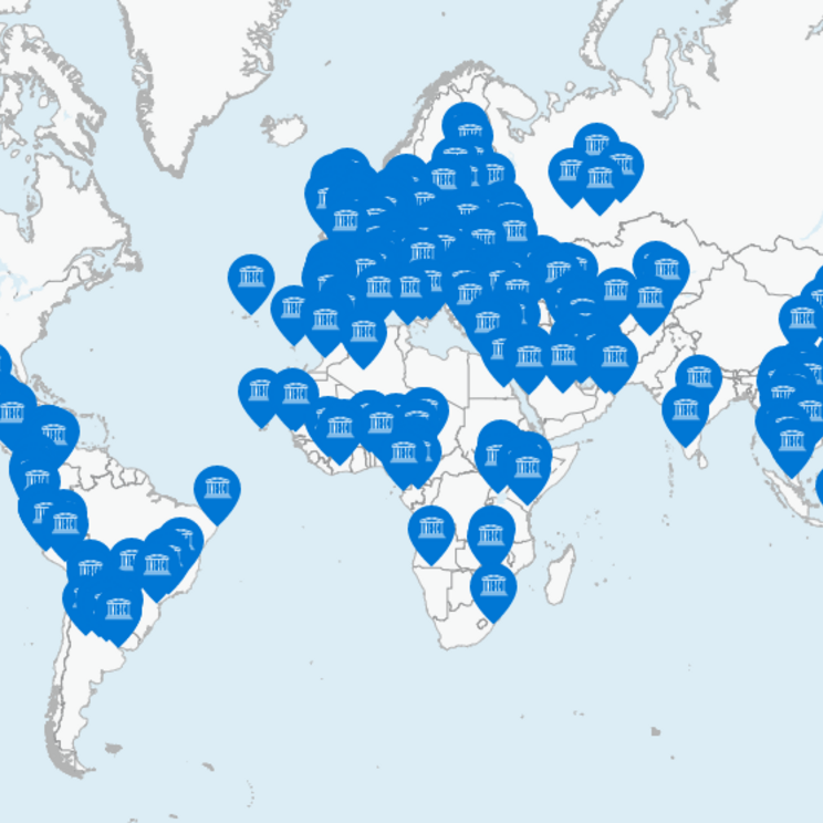 Karte der Learning Cities weltweit