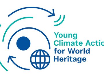 Logo des Projektes Young Climate Action for World Heritage