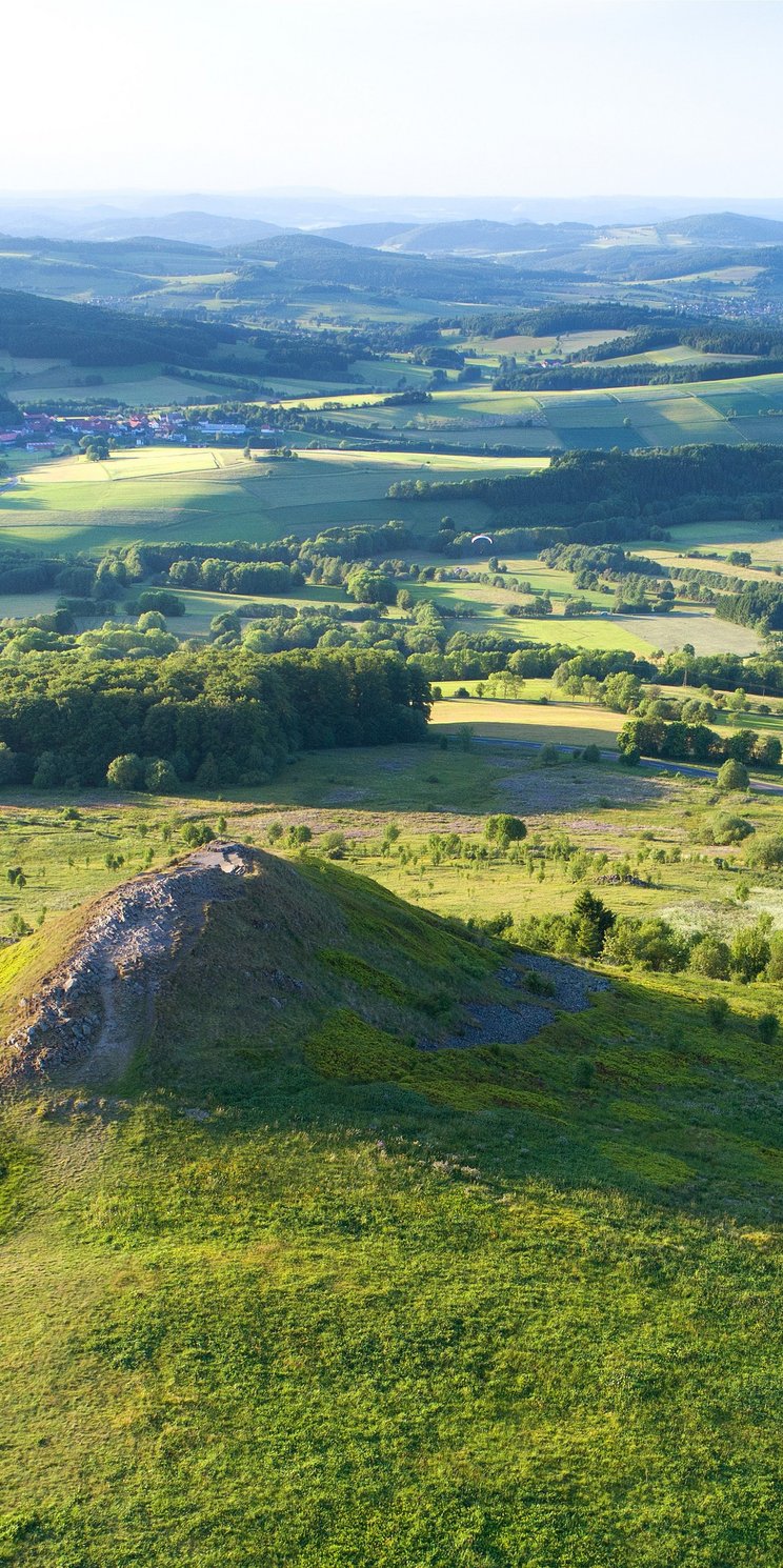 Landschaftsansicht im UNESCO-Biosphärenreservat Rhön