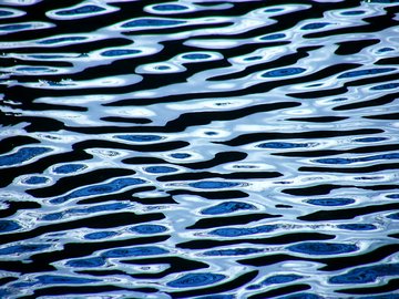 "Abstract Water Ripples" - eine Wasseroberfläche mit Reflektionen