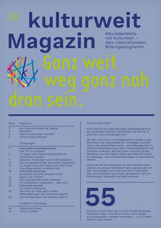 Cover kulturweit-magazin 2022-2023