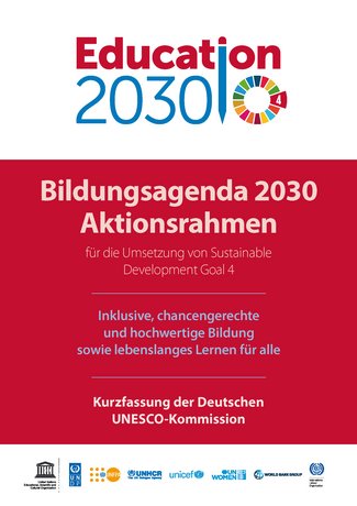 Cover Bildungsagenda 2030 Aktionsrahmen