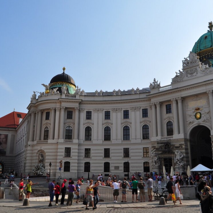 Spanische Hofreitschule im historischen Zentrum von Wien