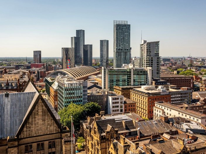 Stadtsilhouette von Manchester